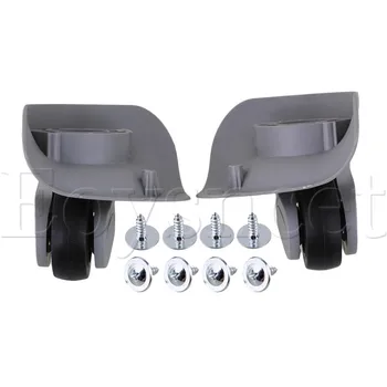 

2 x Grey 91x107x49mm DIY Wheels Luggage Accessories Left & Right