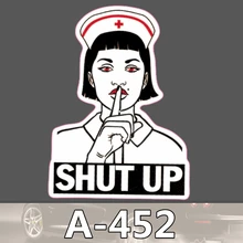 Bevle A-452 Shut up Wasserdicht Mode Kühle DIY Aufkleber Für Laptop Gepäck Bike Refit Skateboard Auto Graffiti Cartoon Aufkleber