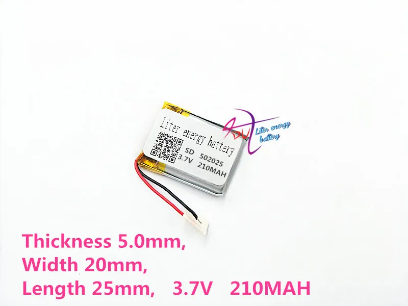 

best battery brand Size 502025 3.7V 210mah Lithium polymer Battery With Protection Board For MP3 MP4 MP5 GPS Digital Products Fr