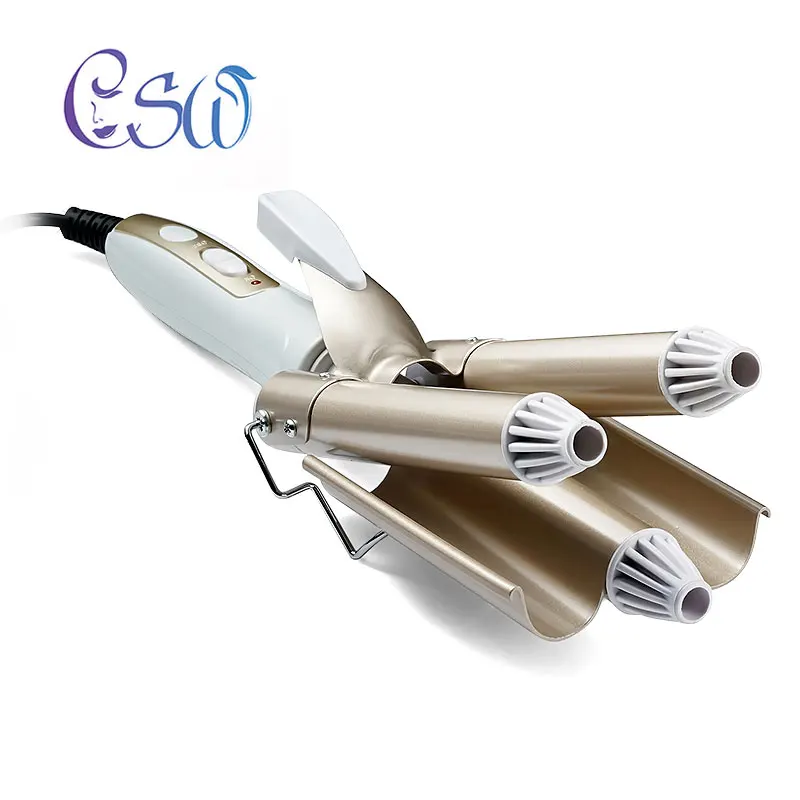 

CSW 40-59W Egg Roller Three Rod Curler Fast Rolling Hair Electric Board Clip Ceramic Triple Barrel Hair Curler Ceramic Perm Tool