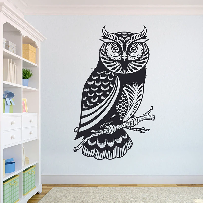 Owl Beautiful Wall Decal African Wild Lion Pride Animals Home Interior Design Art OfficeA3-010