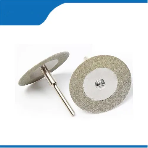 Dremel аксессуары 10 шт. 40 мм камня нефрита Стекло Diamond dremel отрезной диск Fit роторный инструмент Dremel дрели инструмент с два оправки