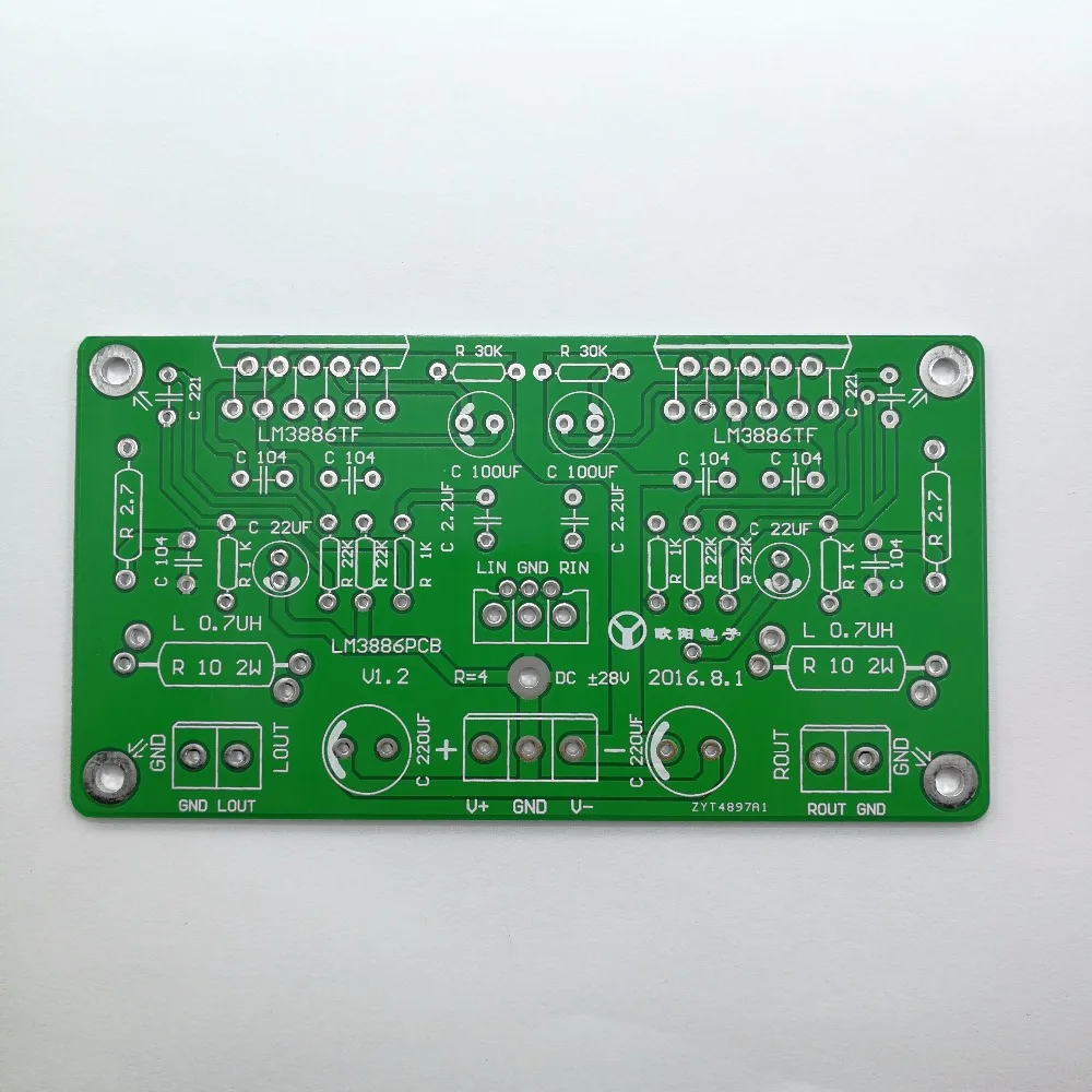 LM3886T stereo PCB-in Electricity Generation from Home Improvement on ...