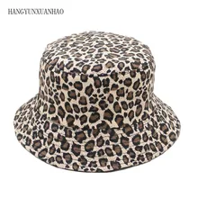 HANGYUNXUANHAO New Fashion Leopard Print Bucket Hat Fisherman Hat Outdoor Travel Hat Sun Cap Hats for Men and Women