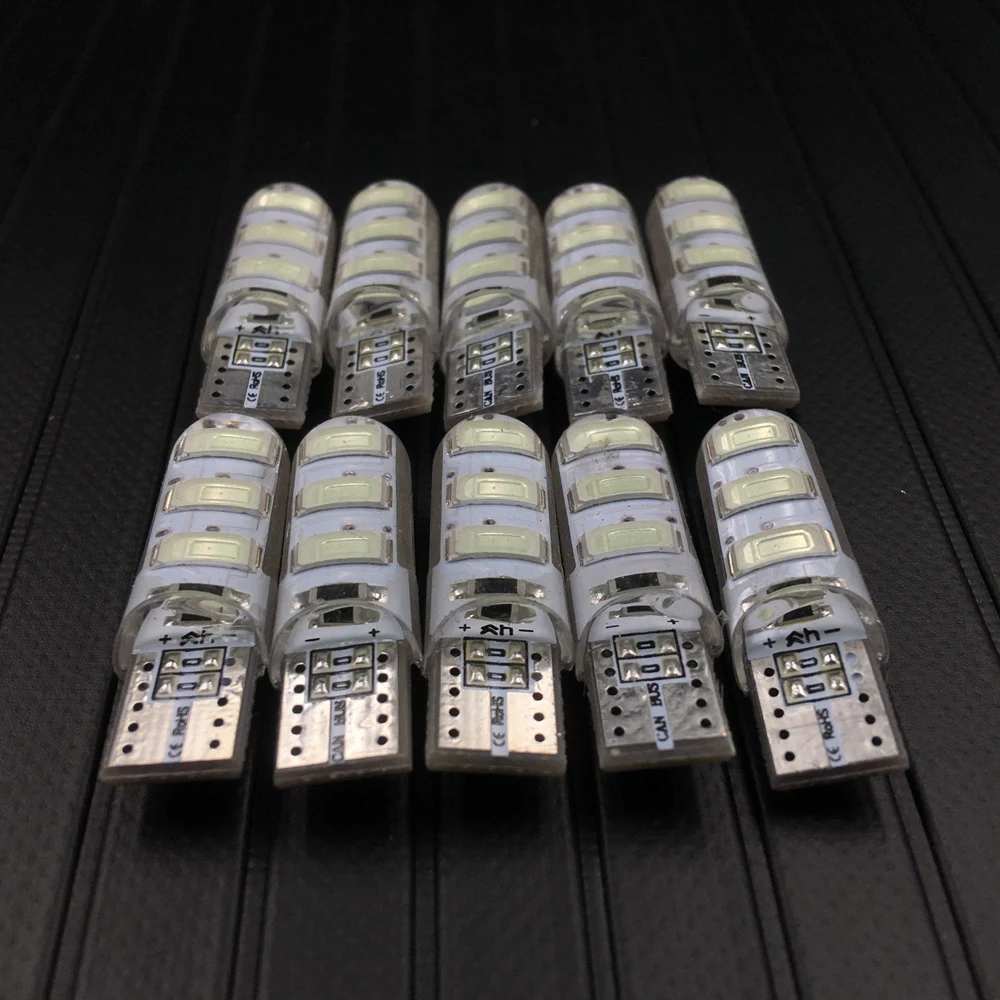 T10 W5W 6 SMD 5730 автомобильная светодиодная силиконовая лампа силикагель