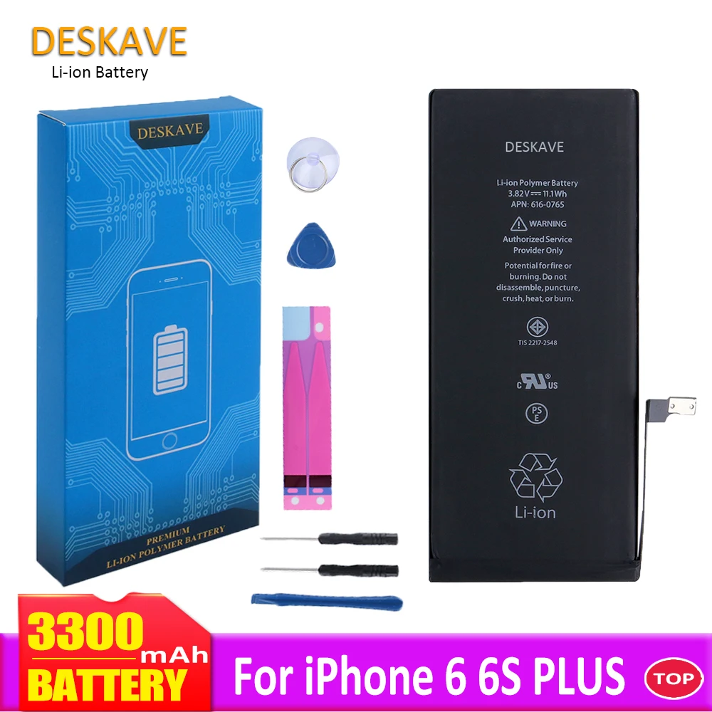 

High Capacity Battery For iPhone 6 6S Plus 6P 6SP Replacement Batteries 3300 mAh For iPhone 6SPlus Mobile Phone Batteria +Tools