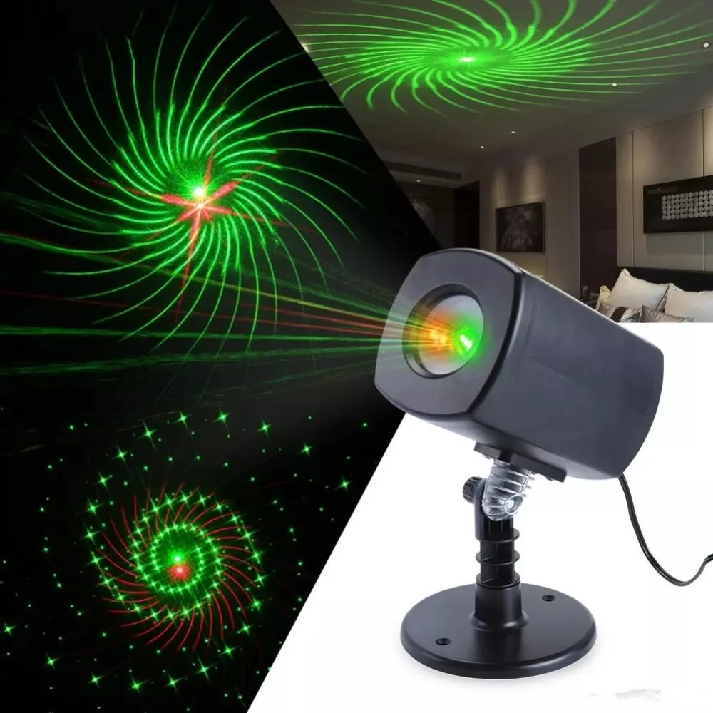 Kopen Kerst Rood amp; Groen Galaxy Dynamische Verlichting Projector Licht Waterdicht Star Laser Projector Show voor Garden Party Landschap