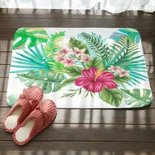 Тропические растения ананас печать коврик на пол в ванной кухни двери коврики гостиная спальня двери Нескользящие пылезащитные коврики