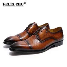 Black Brown Genuine Leather Handmade Men Derby Shoes Lace Up Formal Brogue Oxford Shoes Business Office Work Mens Dress Shoes northmarch italian lace up men genuine leather men wedding brogue formal dress business party office black oxford shoes scarpe
