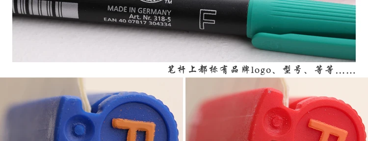 4 шт. Staedtler на масляной основе маркер для CD/маркер для пленки Перманентный IumoColor 313S 318F 317 м 0,4/0,6/1,0 мм красный/синий/зеленый/черный