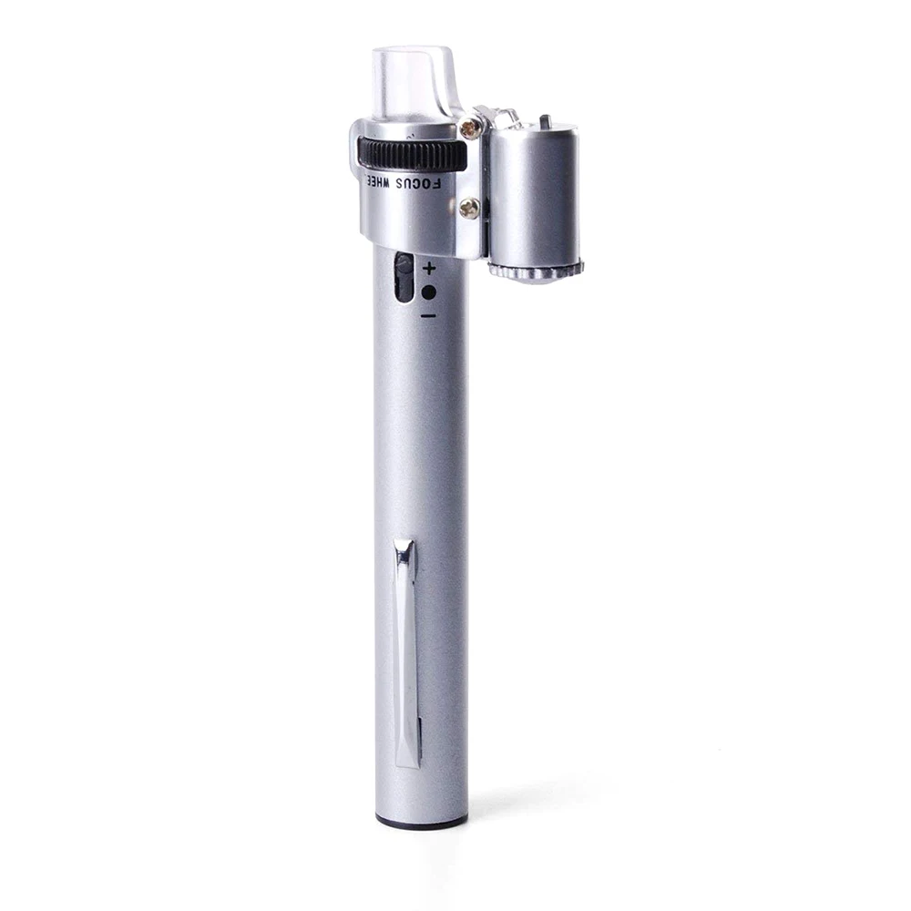 

Mini 100X Jewelry Gem Handheld Pocket LED Light Microscope Loupe Magnifier AD103