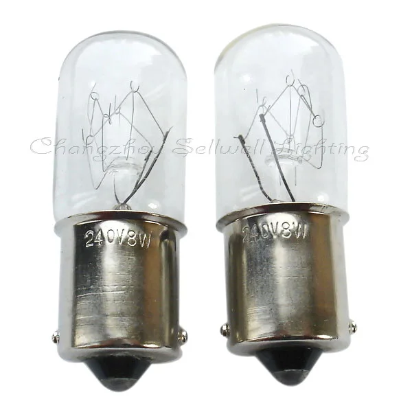 

Miniature bulb 240v 8w ba15s t16x46 a009 sellwell lighting