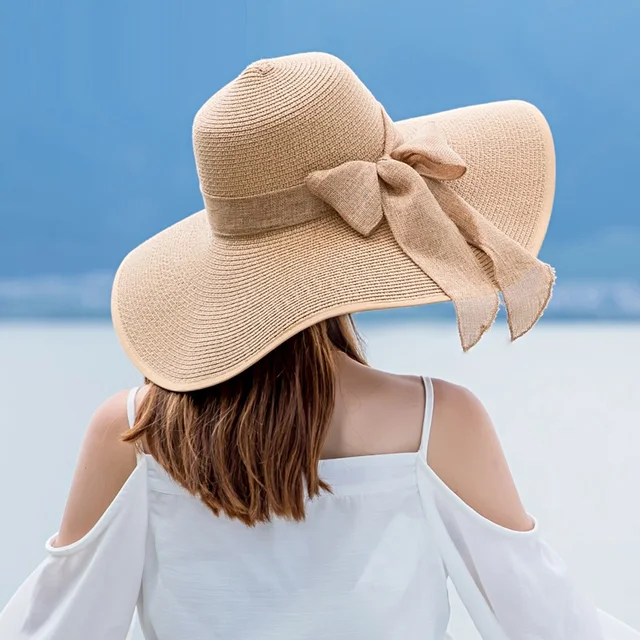 Lady New Wide Brim Sun Cap Female Fashion Outside Sun Hat Women Vintage