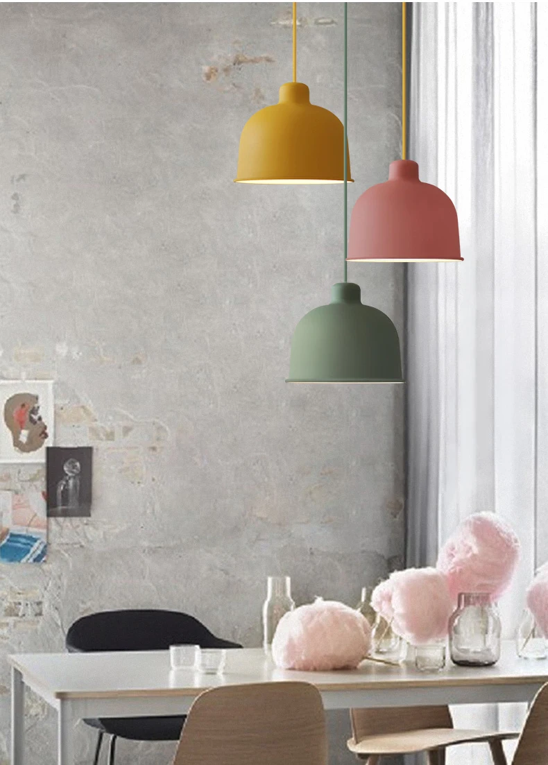 

Phube Lighting Modern Pendant Light Black White Green Grey Pendant Light Bar Restaurant Living Room Lighting