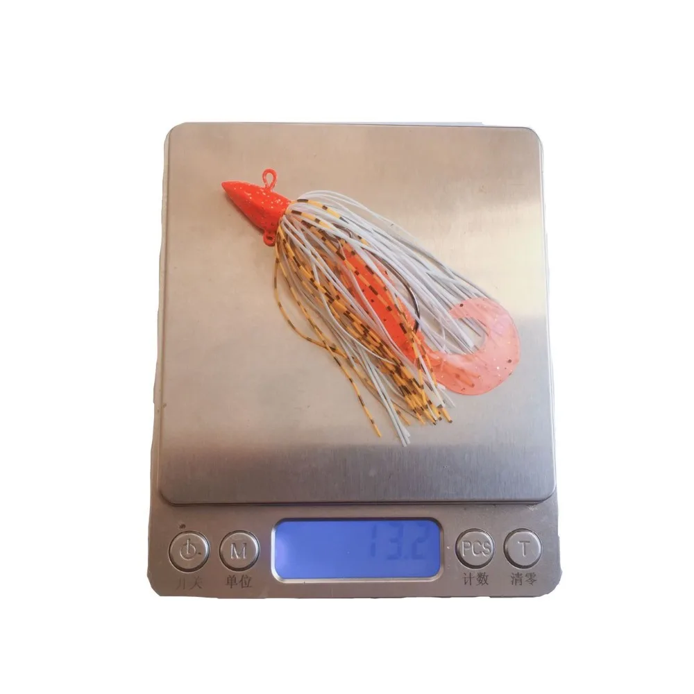 Fishing hook 1pcs 13.2g Lead Head Jigging Hook crank hook lure Worm Pesca for Soft Bait Jig Head Skirt Beard Lure Fishing Tackle