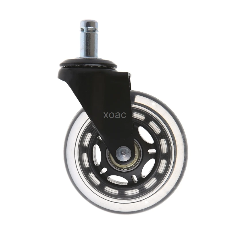 

Universal 3" PU Rollerblade Style Office Chair Wheels Replacement Rolling Caster M03 dropship
