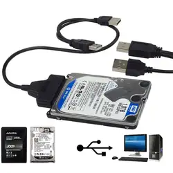 USB2.0 к SATA Кабель-адаптер 48 см для 2,5 дюймов внешний SSD HDD