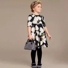 Girls Dress Long Sleeve 2018 Autumn Brand Princess Dress Floral Print Kids Dresses for Girls Clothes Christmas Children Dress Girls Dress Long Sleeve 2018 Autumn Brand Princess Dress Floral Print Kids Dresses for Girls Clothes Christmas Children Dress
