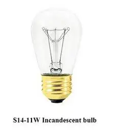 48ft лампы в комплекте всепогодный Открытый Строки E26/E27 коммерческих Класс тяжелых Strand Освещение с США ЕС AU разъем - Испускаемый цвет: 11W  Filament Bulb