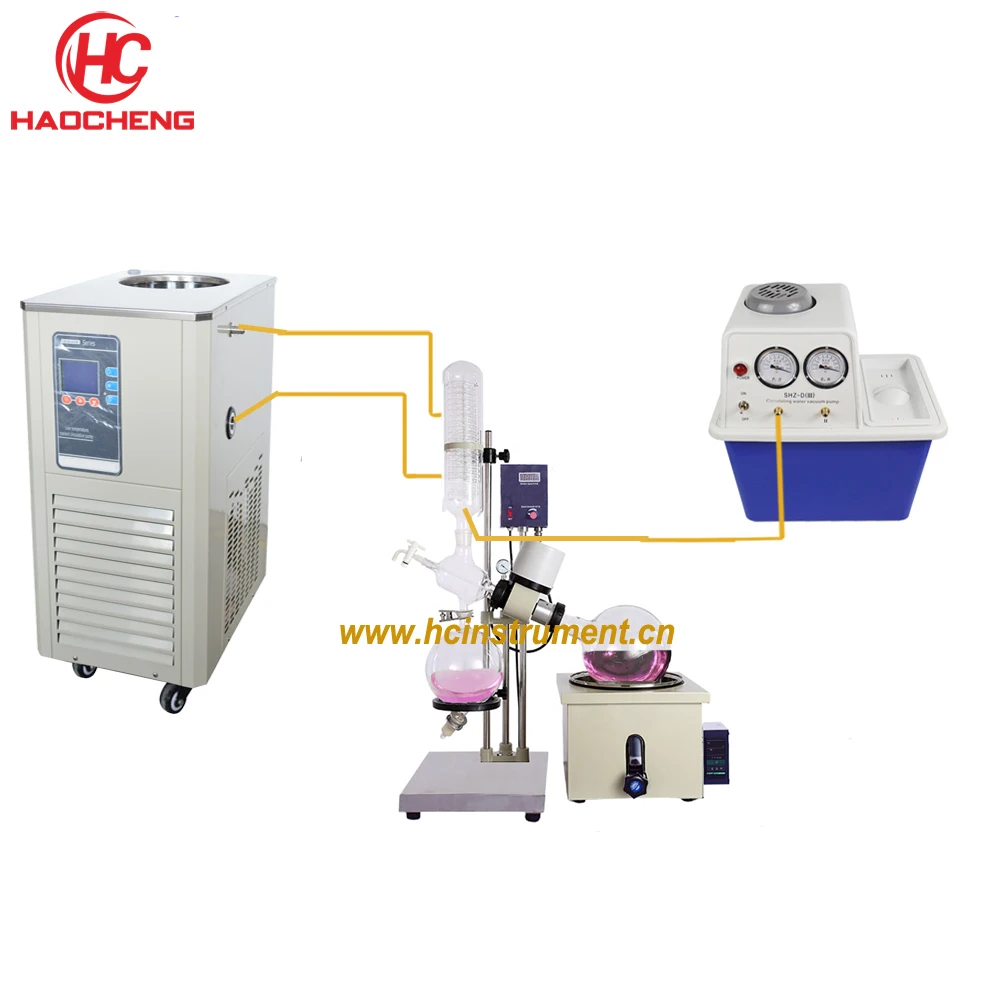 Горячие продажи 5л THC дистилляционный растворитель роторный испаритель с насосом