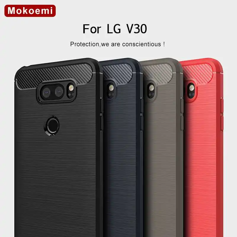 Модный противоударный мягкий силиконовый чехол Mokoemi 6," для LG V30, чехол для LG V30 Plus, чехол для телефона