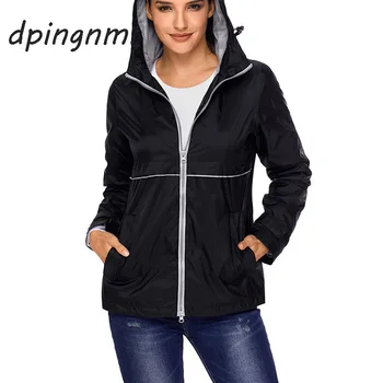 

2018 New Fashion Bomber Jacket Women's Hooded Basic Jacket Casual Thin Windbreaker Female Outwear Women Coat