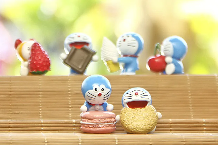 2017 детские игрушки A Dream Doraemon 6 шт. еда гурманов тусклый сум Макарон клубника