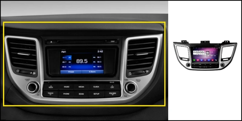 For HYUNDAI Tucson Right Hand Drive LiisLee Car Multimedia TV DVD GPS Audio Hi-Fi Radio Stereo Original Style Navigation NAVI 1