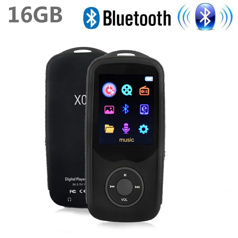 New Version RUIZU X06 Digital Sound Bluetooth MP3 Music Player 16gb Video Player HIFI Stereo FM
