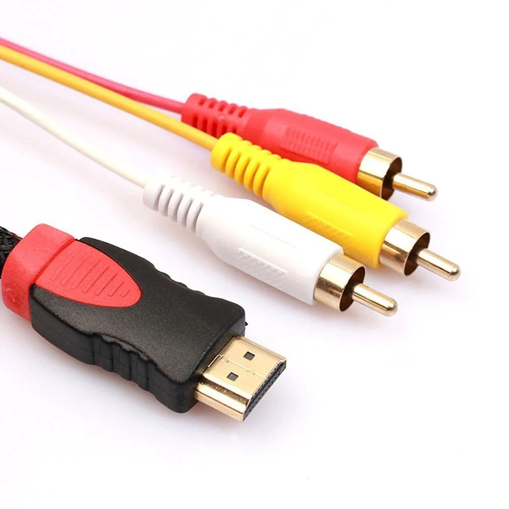 Кабель адаптер 1080P HDMI 3RCA 1 5 м|cable adapter|adapter cablecable av adapter |