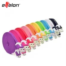 

1M/2M/3M Flat Micro Usb Cable 2.0 Data Sync Cable For Samsung Galaxy For HTC For Sony For Blackberry Cell Phones Free shipping