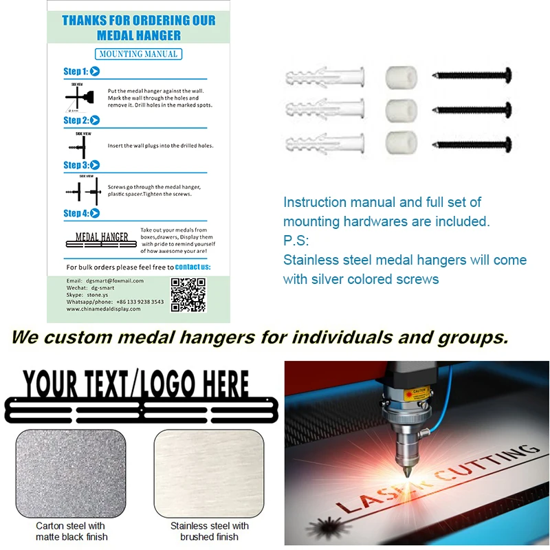 Беговая медаль Вешалка из нержавеющей стали медаль держатель спортивная медаль Дисплей Вешалка для бегуна