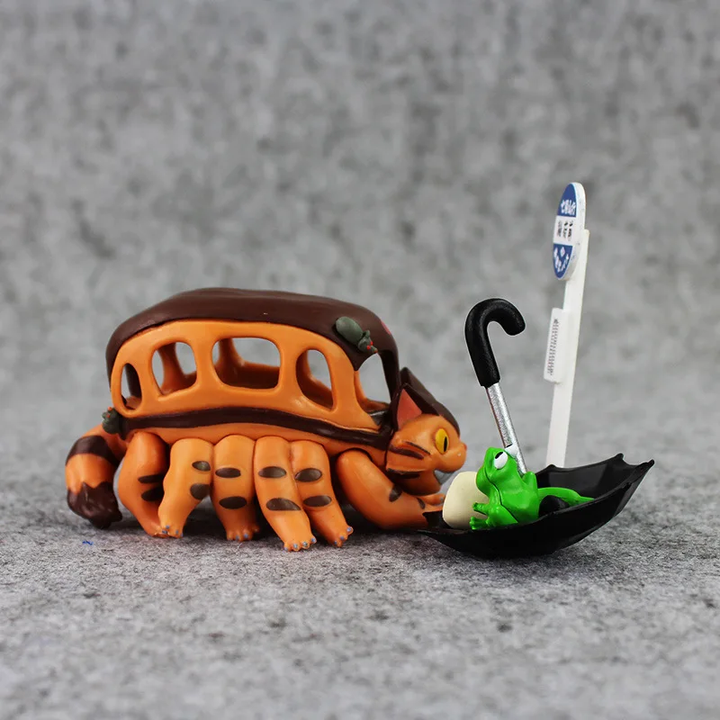 Фигурка «Мой сосед Тоторо» игрушка Chibi Totoro кошка автобус Catbus Фея No Face Man Jiji Cat Хаяо Миядзаки модель игрушки - Цвет: Style B No Box
