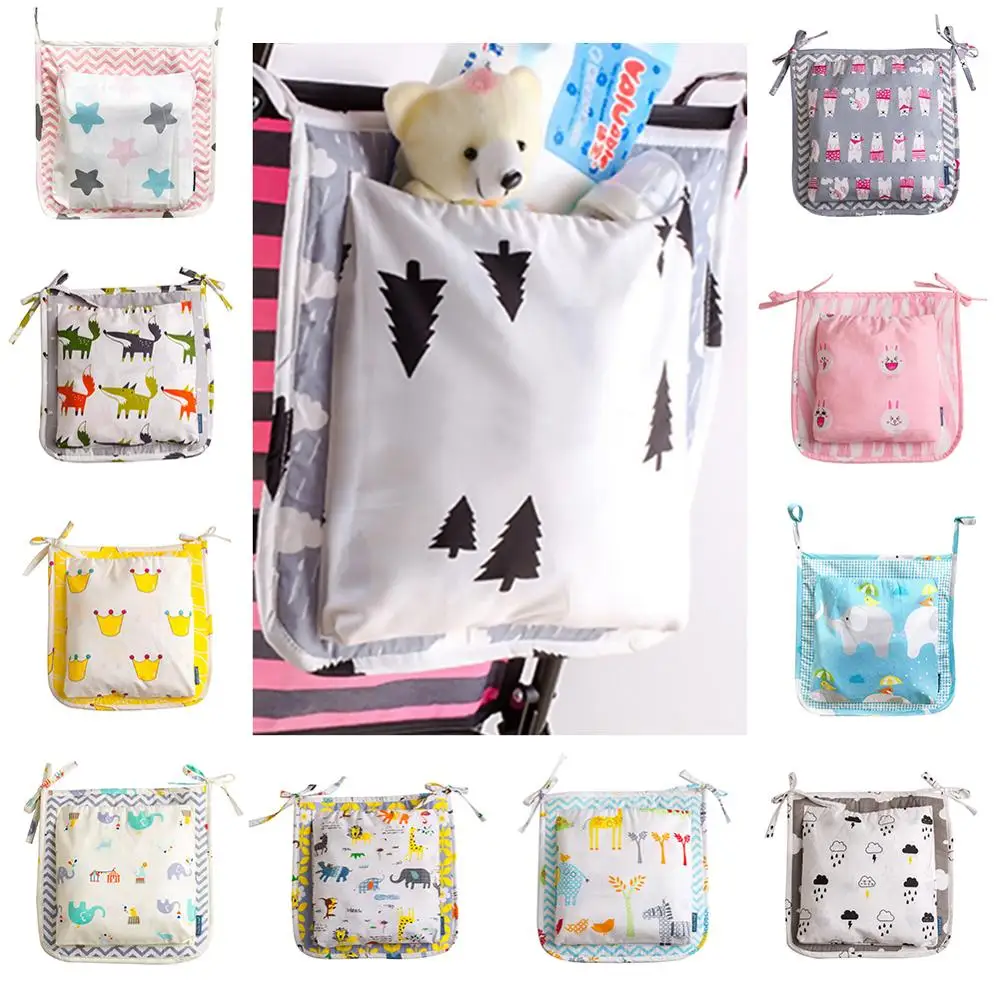 

Baby Stroller Storage Bag Infant Bed Hanging Bag Carriage Pram Hanging Basket Infant Storage Organizer Diaper Mummy Nappy