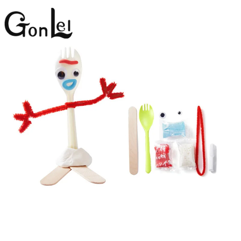 

Movie Toy Story 4 Buzz Lightyear Fork Fork Handmade Diy Children's Puzzle Action Figure Collectible Doll Toys for Children