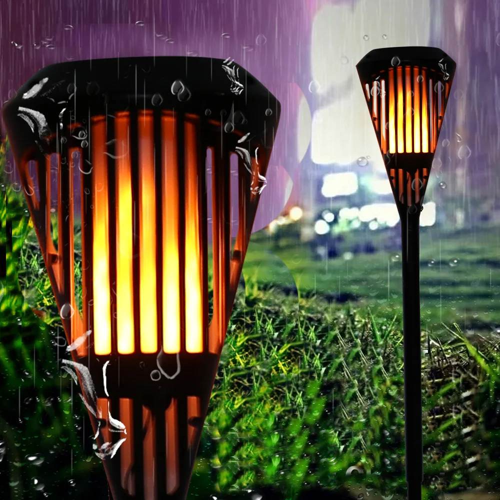 

Auto-Recharging LED Waterproof Solar Flickering Flame Torch Light Outdoor Landscape Decoration Lighting Street Solar Light