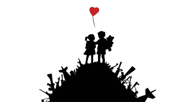 

Free delivery guns Two children canvas on canvas wall Print Art Decoration Home Decoration Artwork XJDP-43