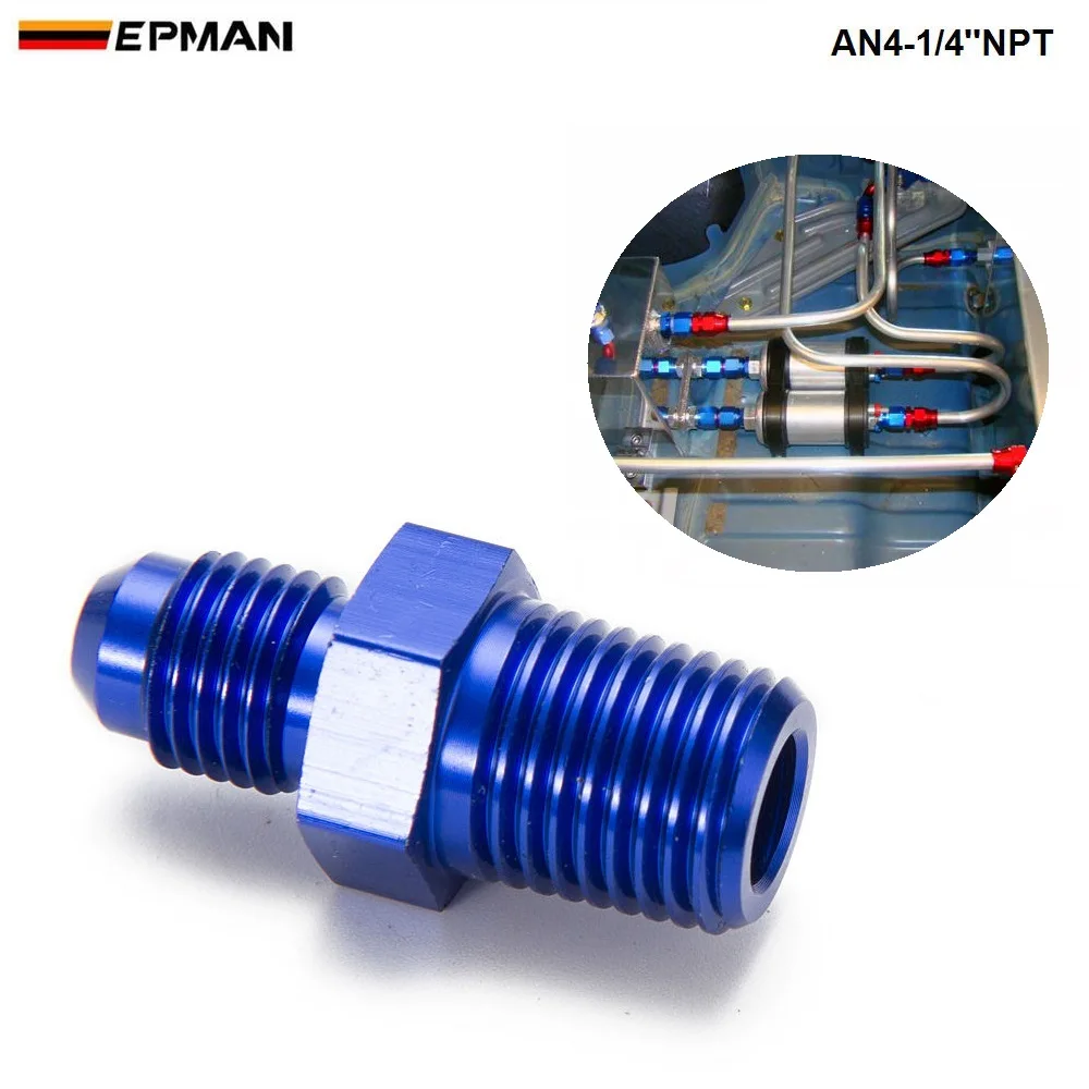 10 шт./лот 4AN 4 AN штырьковый переходник 1/4 ''NPT прямой на трубную резьбу адаптер