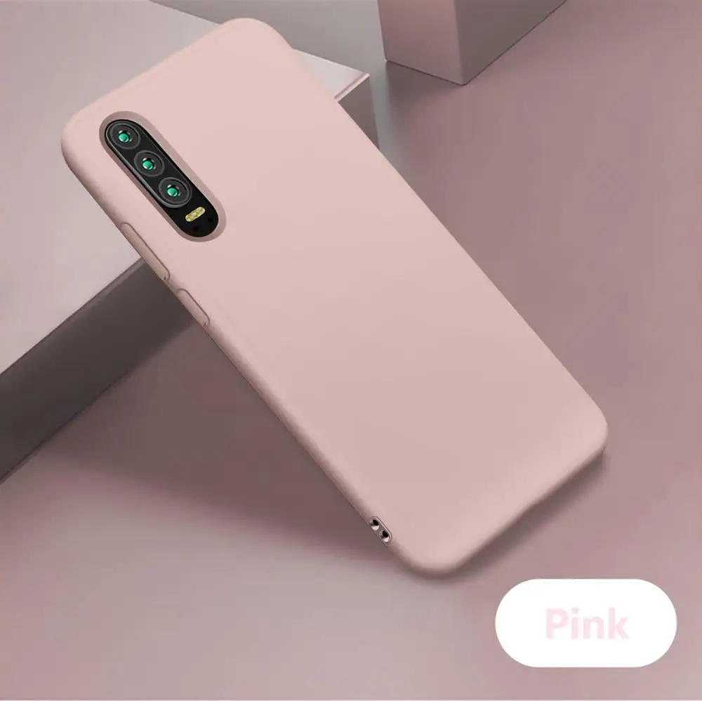 Youth Pink GKK жидкий силиконовый чехол для huawei P30 Pro чехол противоударный детский кожаный мягкий чехол для huawei P30 Lite Nove 4e чехол Coque - Цвет: Youth Pink