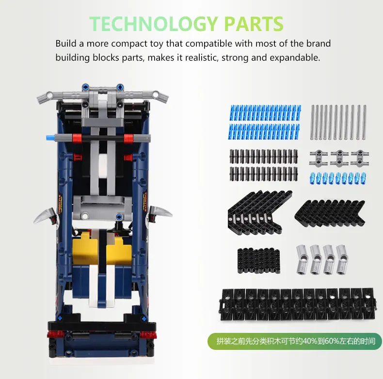 Technic RC Гусеничный Гоночный Автомобиль Дистанционное управление Радиоуправляемая машина Строительные блоки Набор город техника автомобиль серии 20011 игрушки подарочные кубики