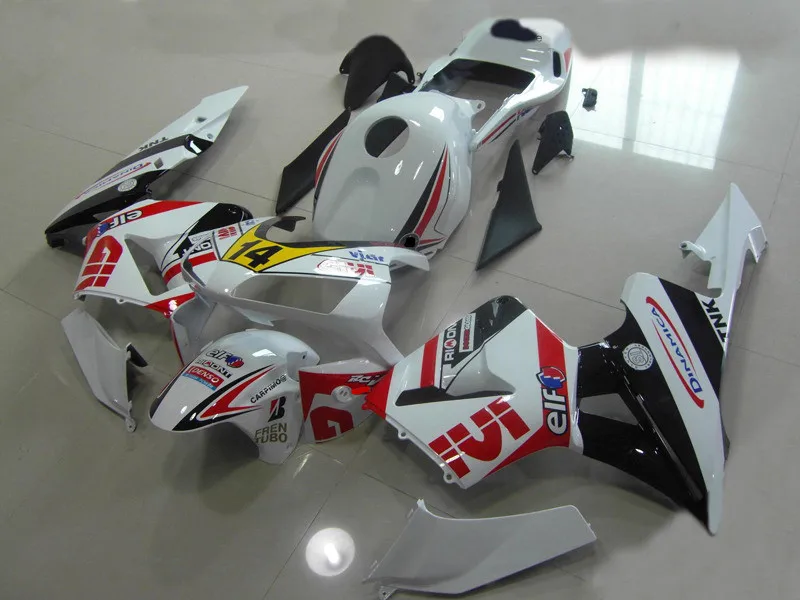 Комплект обтекателей для мотоцикла HONDA CBR600RR F5 03 04 CBR 600RR 600 2003 2004 ABS белый красный