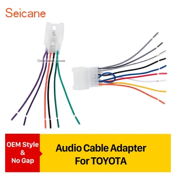 

Seicane Auto Car Audio Cable Sound Plug Adaptor for TOYOTA Universal BYD F3