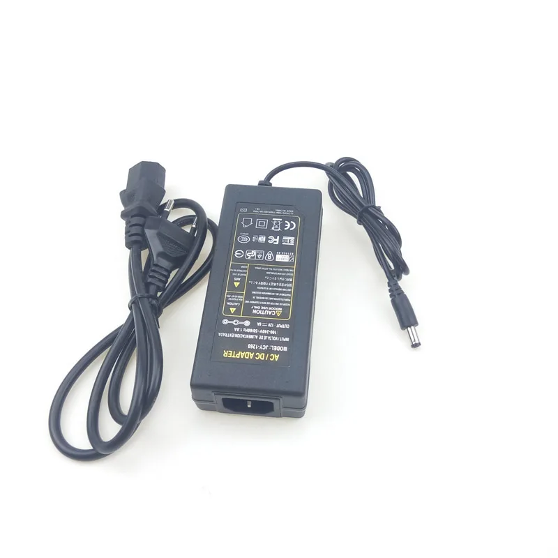 6A 72W LED Strip Lighting Transformer AC 110-240V to 12V Power Adapter US EU UK Plug for 3528 5050 LED Flex Strips 10pcs/lot DHL