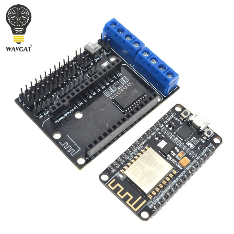 Подходит для Node MCU Development Kit NodeMCU + Щит двигателя Esp Wifi Esp8266 12e diy rc игрушка пульт
