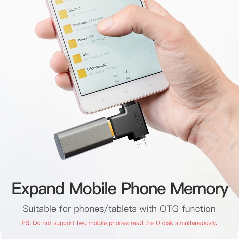 Vention type C usb-адаптер 3,0 OTG Кабель-адаптер 2 в 1 Micro USB OTG конвертер для Xiaomi One Plus Nexus 6 P