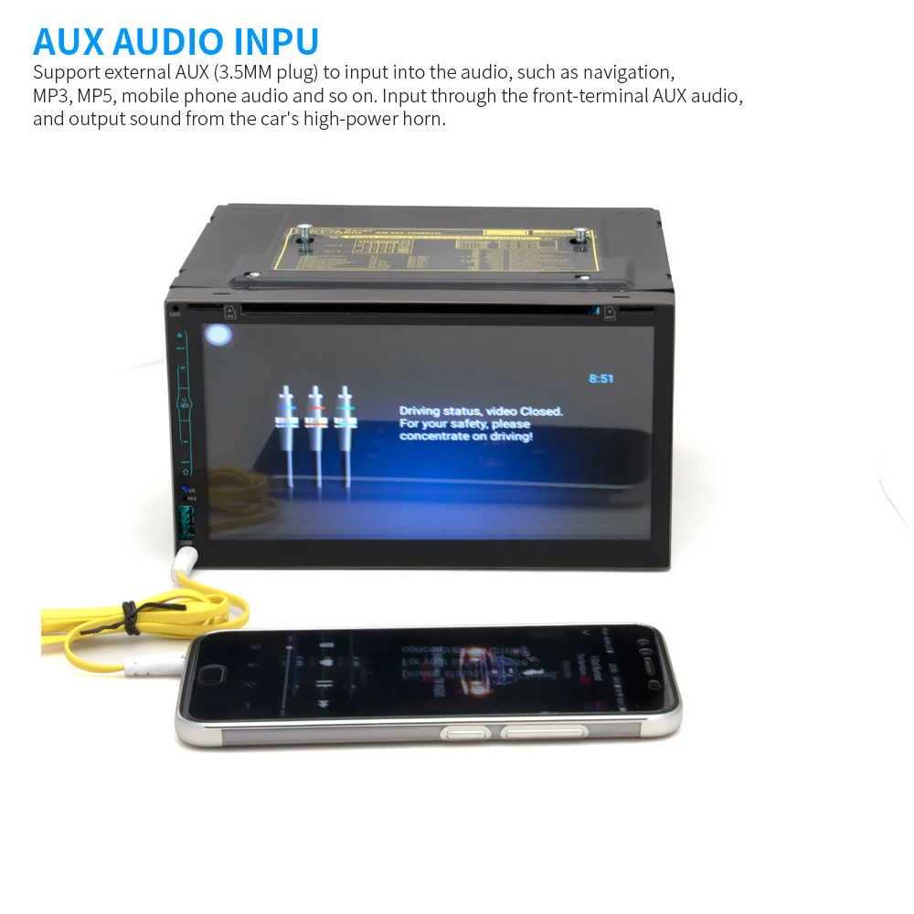 Cheap 2 din car digital stereo android system FM radio gps navigation video DVD Mp5 multimedia player bluetooth wifi rear view camera 11