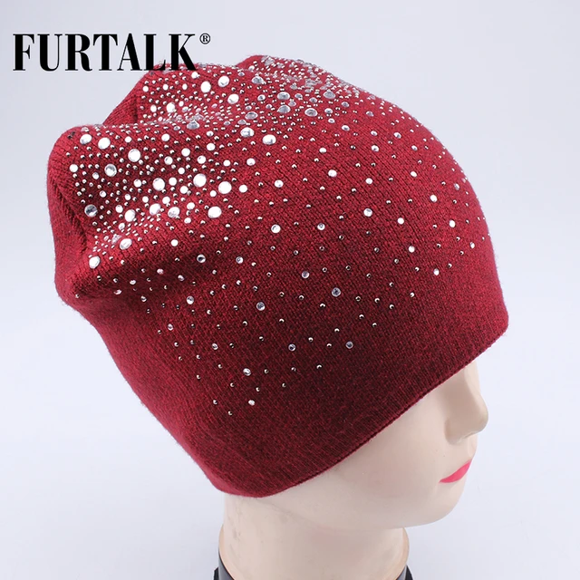 FURTALK женская вязаная шапка