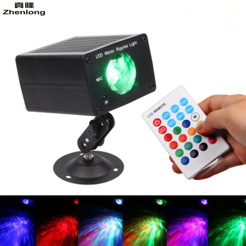

16 Color Remote Control LED Water Ripples Linght Marine Stage Light Dynamic Background Light Bar Wash Wall Holiday Lights