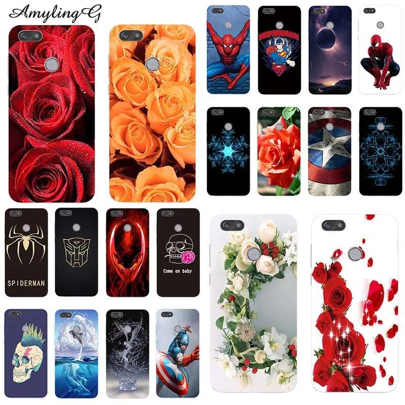 

Soft Case For TP Link Neffos C9 C 9 TP707A TP707C 5.99" Case Print Rose Wolf Cute Patterned Cover TPU Material Back Fundas Para