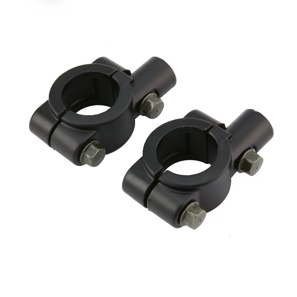 

2 Pcs Universal Motorcycle Black/Chrome Handlebar Rearview Mirror Mount Adapter Holder Clamp For Honda 8MM/10MM